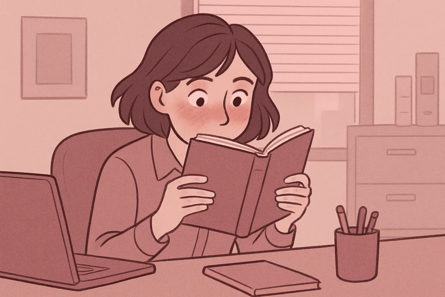 8 astuces pour lire un roman erotique discretement au bureau